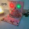 3D Pop Up открытки на день рождения Поздравительные открытки на день рождения с пиротехникой Музыка Задуваемая свеча Сюрприз на день рождения Подарок на память для нее и для него