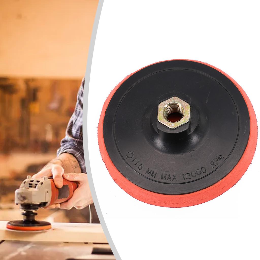 1 шт. шлифовальная подложка с резьбой M14, клейкая полировальная подложка 4,5/5 дюймов для каменной мебели, полировки дерева, шлифовки, угловой шлифовальной машины, детали инструмента