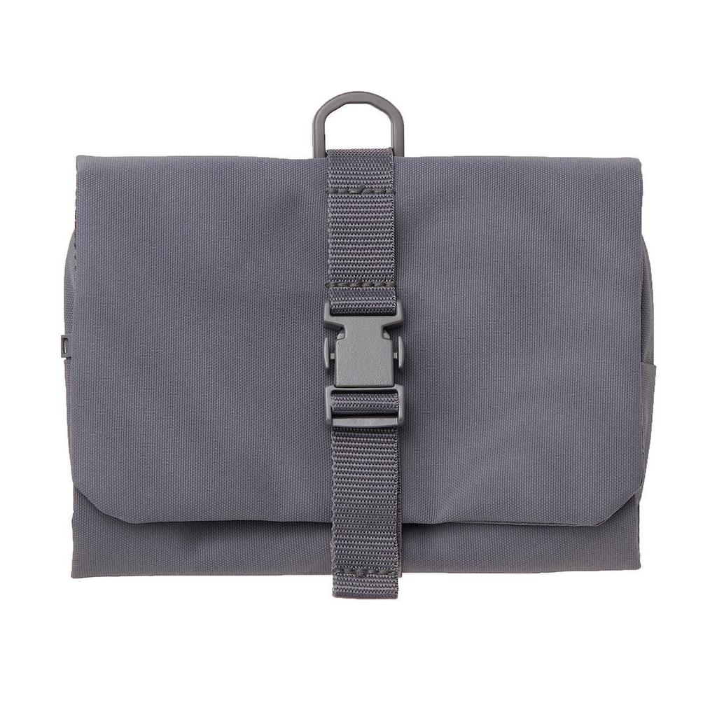 Прямоугольная косметичка в стиле MUJI - Качественный портативный клатч и кошелек для монет, Хранение туалетных принадлежностей с пряжкой