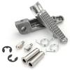 Calm Wish Motorcycle Yamaha Motorcycle Pegs Aluminum Step Bar YAMAHA Foot Rest YZF XJR Silver Left and Right Set Universal