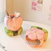 Керамика Настольный настольный контейнер в форме тюльпана-органайзер Косметическая щетка Разные аксессуары