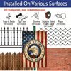 Плоская 2D, 250-летие США 1776-2026 Патриотическая металлическая настенная табличка - 7,87*11,8 дюйма Потертая ретро табличка с Белоголовым орлом и горой Рашмор Подходит для