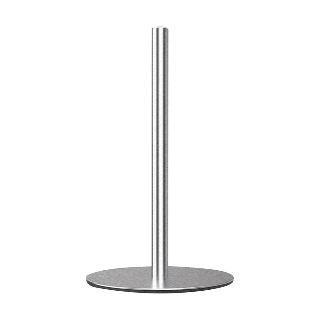 Countertop Paper Towel Holder - Weighted Heavy Duty Steel Stand With Non- Base For A Steadily One-Handed One Sheet Tear - Fits All Rolls