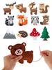 Felt Animals Sewing Kit Kids  Educational Animal Sewing Felt Toy Craft DIY Sewing Felt Plush Animals for Beginners Educational