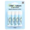 Mild By Nature Sierra Bees™, Органический бальзам для губ, Без аромата, 4 штуки, 4,25 г (0,15 унции) Каждый