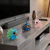 Cartoon Style 3D Printed Peacock Figurine Lightweight Articulated Peacock Ornament  Office