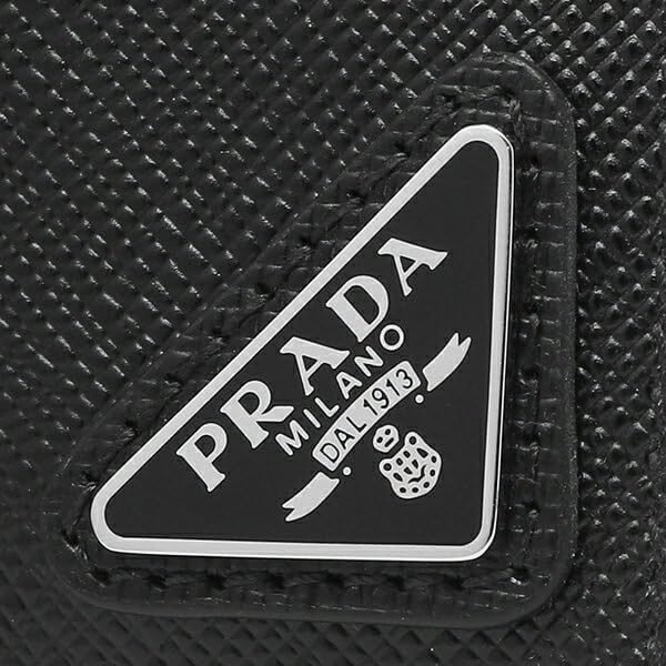 Визитница Кошелек для монет Saffiano Треугольный логотип Черный 2MC067 QHH F0002 [Prada] Мужской [Товар]