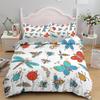 Colorful Butterfly King Queen Duvet Cover Flying Animals Bedding Set Women Flowers Comforter Cover 2/3pcs Polyester Quilt Cover