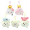 Подвеска-игрушка Sanrio Хелло Китти и Куроми с Кошкой, Одеялом и Медведем