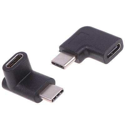 Прямоугольный 90-градусный адаптер USB 3.1 типа C между мужчиной и женщиной USB-C