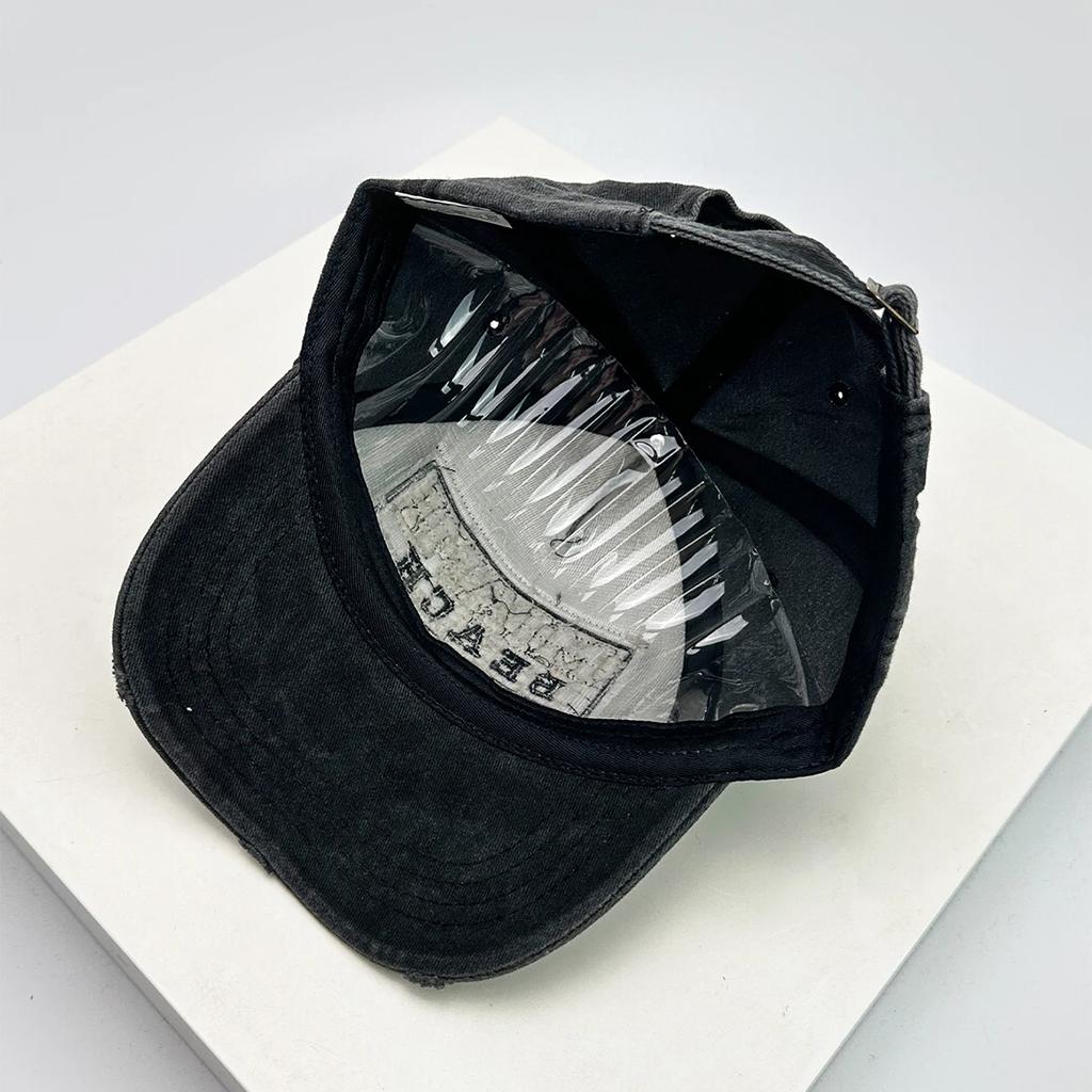 Baseball Style Broken Letterings Alphabet Miami Stitched Stitching Embroidered Women Men For Neutral Gender Fresh Caps Peaked Hats Sunshade Retro