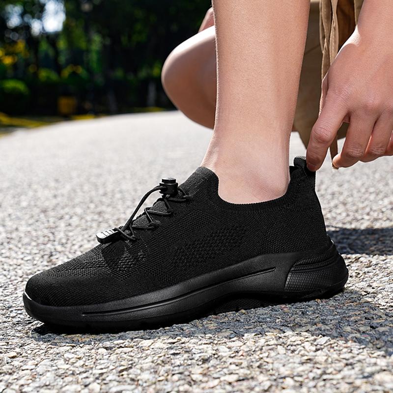 Мода 2025 Новая мужская спортивная обувь, Модная обувь из плетеной сетчатой ткани большого размера, Дышащая, Легкая и Обувь для ленивых на одну ногу