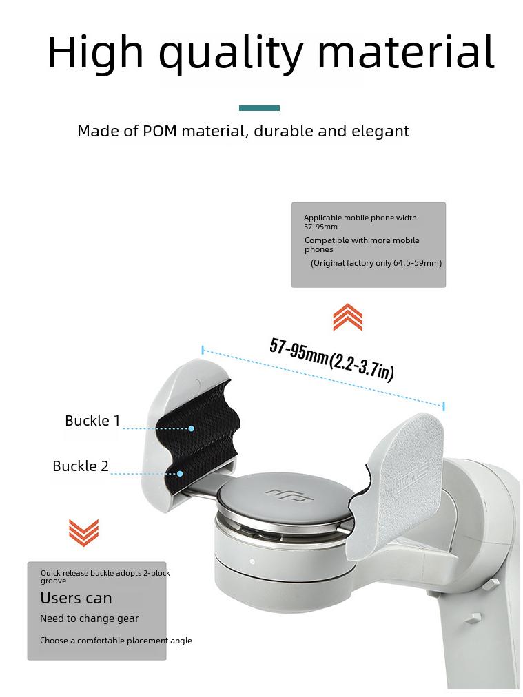 DJI OM Series Magnetic Quick Release Phone Clamp & Anti-Shake Gimbal Extension Accessories
