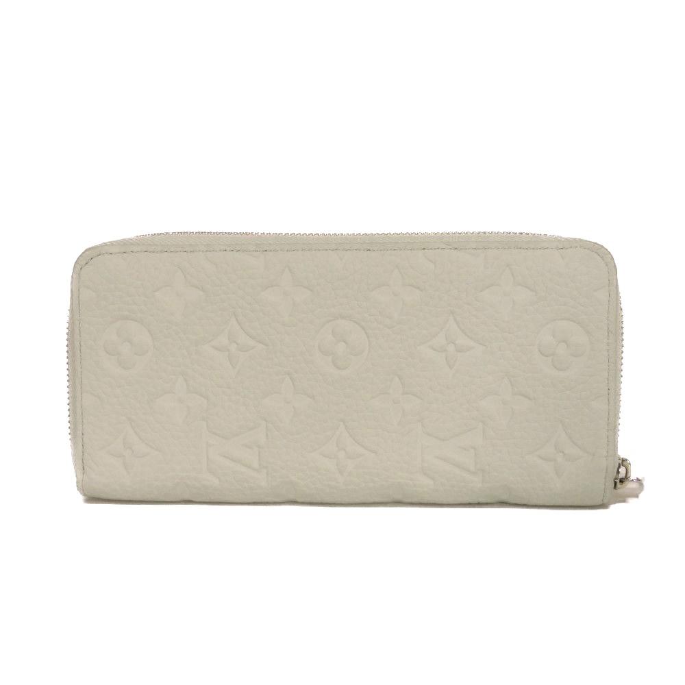 Used 12564 Zippy Wallet Vertical M82597 7940 LV Logo Zip Around RFID Monogram Taurillon Clemence Mineral Gray Men's