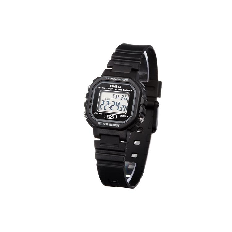 Casio Женские цифровые часы серии BLACK LA-20WH-1A LA-20WH-1A