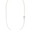 Ozel Natural Pearl Linked Chain Necklace with Toggle & Bar PB045-5N