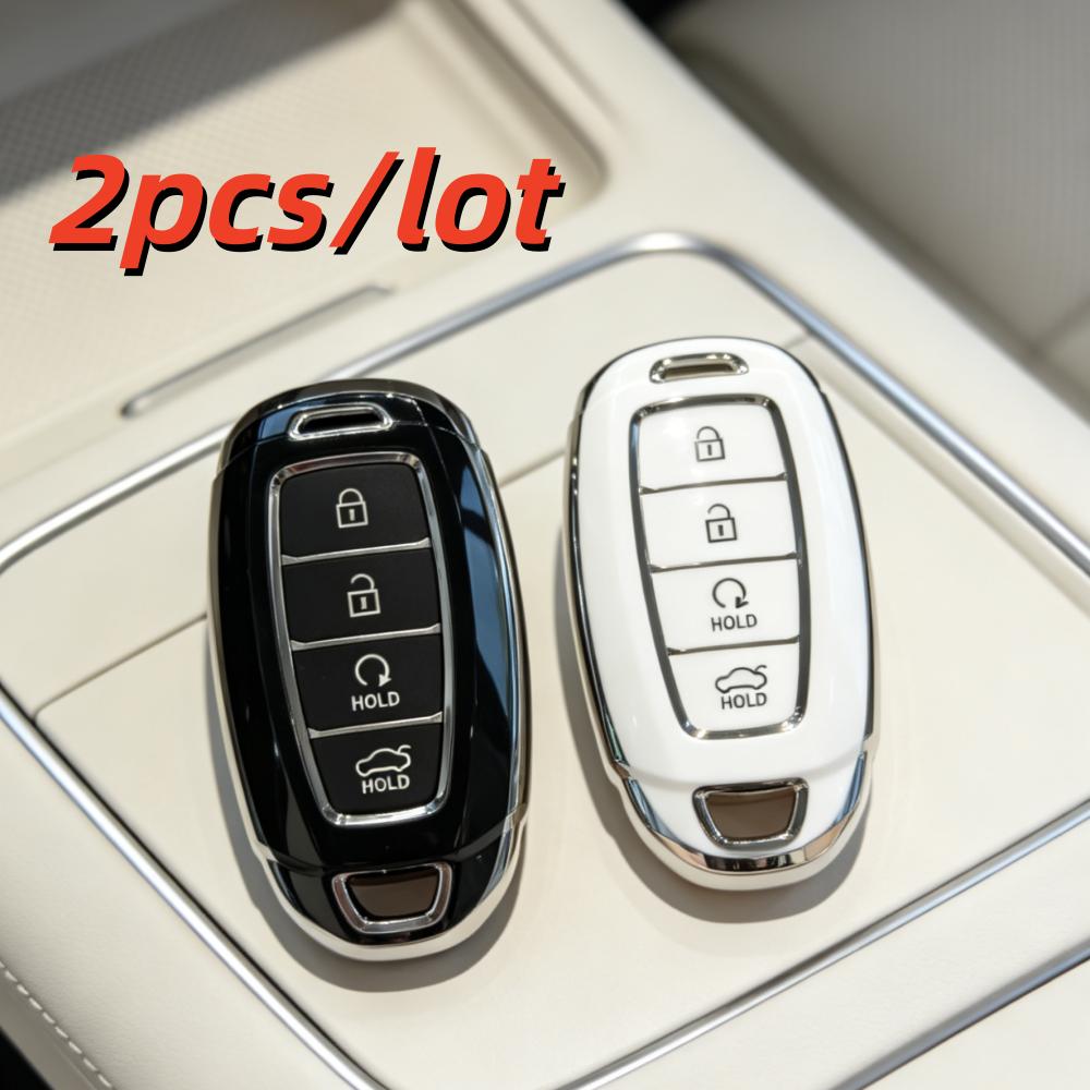 2 шт./лот Чехол-брелок для ключа автомобиля для Hyundai Kona 2017 I30 Ix35 Solaris Azera ELANTRA GRANDEUR IG