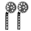 Kids Bike Auxiliary Wheels Children Bicycle Training Wheels for Boys Girls Safe Riding Black