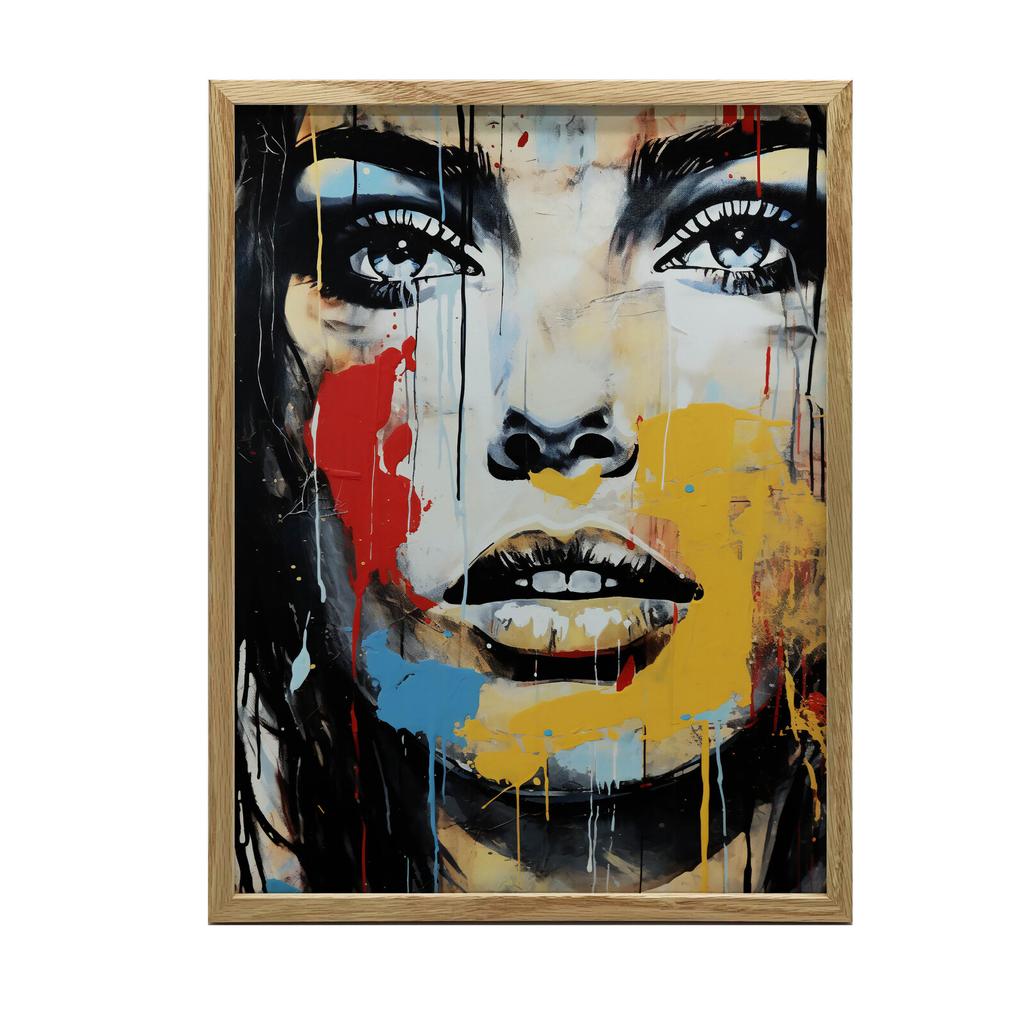 Kolorowe Oblicze Kolorowe Oblicze, 40X50 Cm, Rama Aluminiowa Czarna, Papier Matowy 230 Gsm