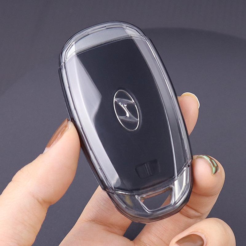 Ультратонкий прозрачный чехол для ключей для Elantra, Fiesta, ix35, Sonata, Santa Fe, Genesis, Tucson, ix25