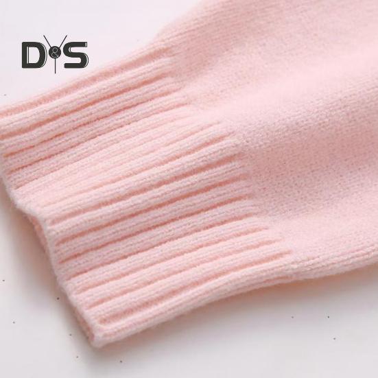 Женский зимний однотонный свитер с круглым вырезом, длинным рукавом, свободный крой, трикотажные топы, толстый теплый пуловер, джемпер в уличном стиле