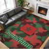 Crystal Velvet Rug Custom Name Text, Soft Non Slip Floor Mat Home DecorMorocco Football