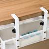 Rack Large Side Opening No Drill Hollow Cable Management Tray Desk Cable