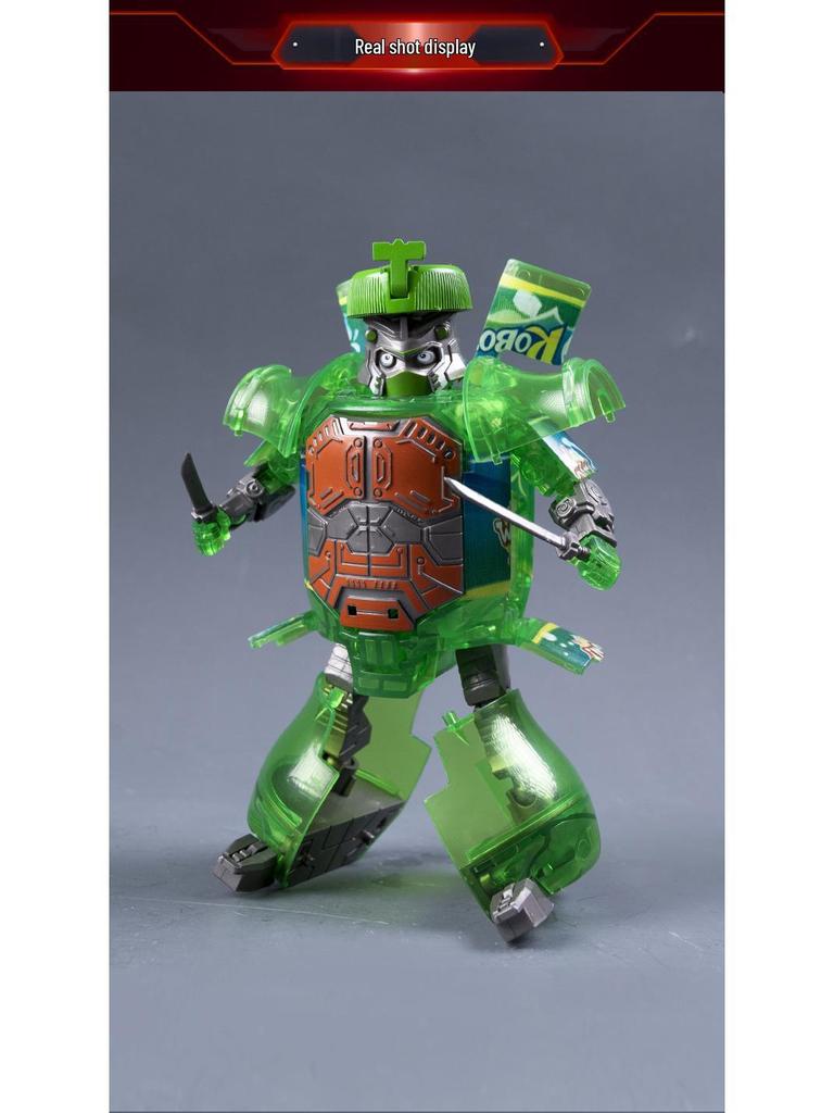 Transforming Internet Celebrity Cola Robot Mecha Toy for Kids