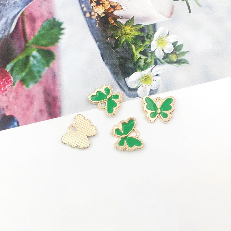 10 шт. капли масла маленькие бусины-бабочки кулон «сделай сам» орнамент ручной работы аксессуары ожерелье серьги браслет материал кулона