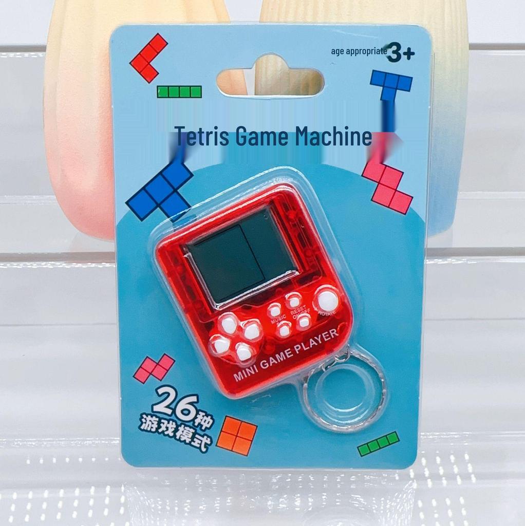 Мини портативная игровая консоль Тетрис брелок игрушка