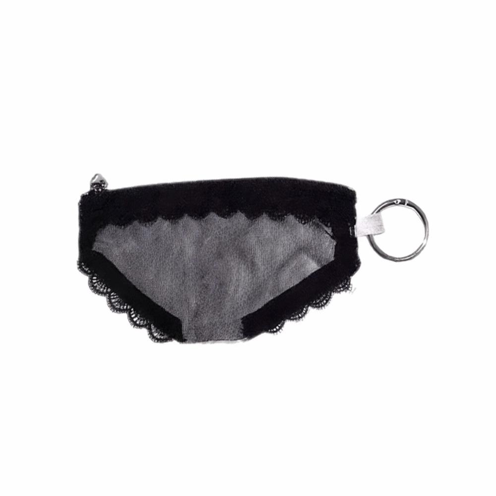 Lace Trim Briefs Shape Cosmetic Bag Mesh Makeup Storage Pouch Unique Jewelry Organizer  Headphones