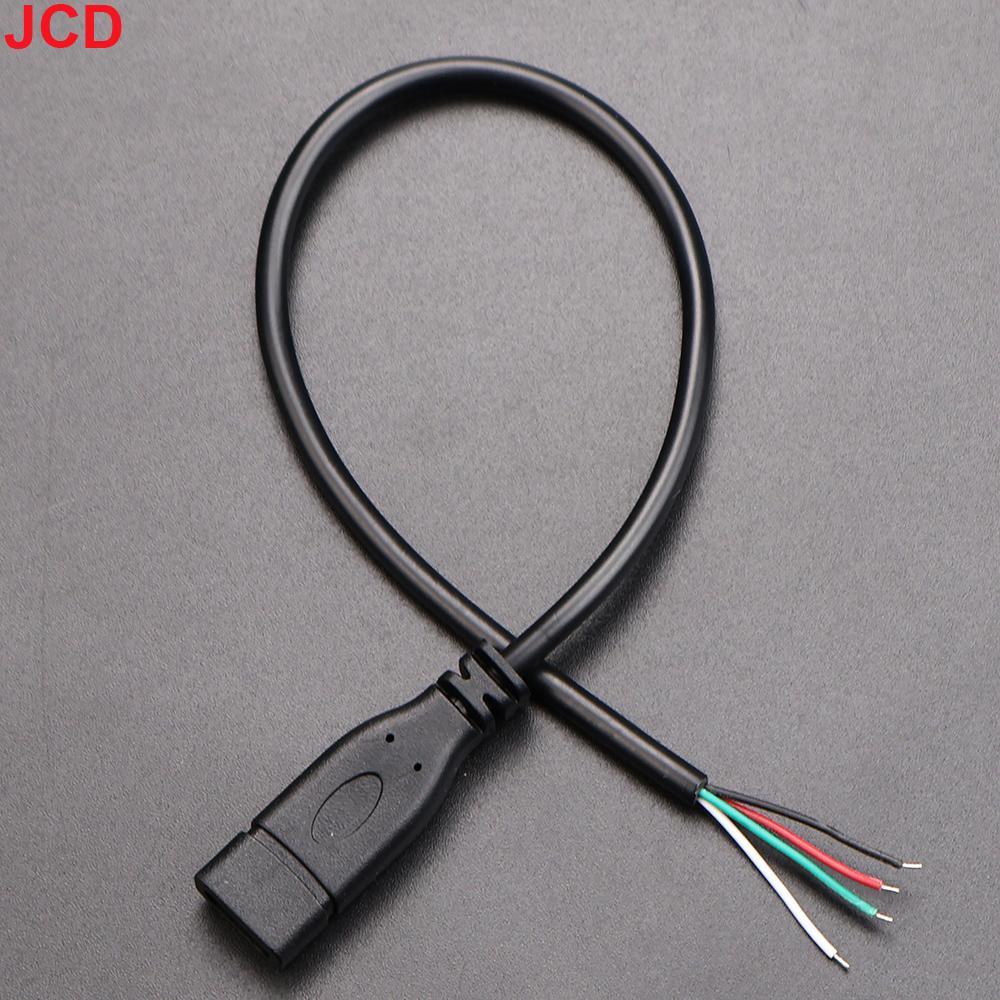 5 шт. 2-контактный 4-контактный разъем зарядного устройства Micro USB / Type C USB 2.0 Type A Папа Мама Кабель-удлинитель питания Провод DIY Линия данных