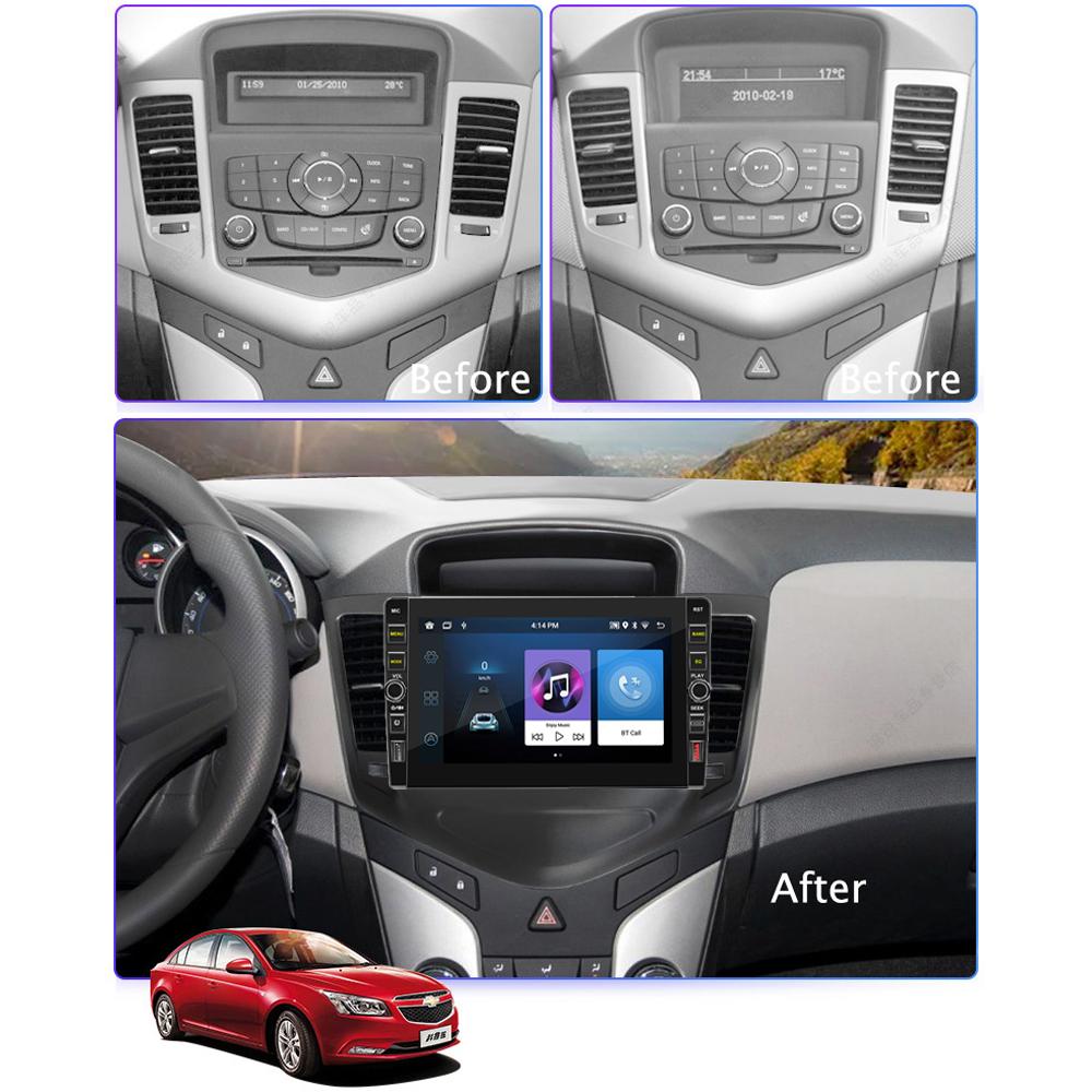 8-дюймовый автомобильный радиоприемник 2 Din Android для Chevrolet Cruze 2008-2015 с кнопочной ручкой головного устройства стерео GPS WIFI навигация мультимедийный плеер 1 + 32 ГБ