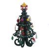 Wooden Christmas Tree Pendant Set Creative Xmas Hanging Ornament Six Tree with Small Pendant Set