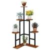 IBUYKE Flower Pot 4 Gardening Flower Pot Flower Pot Indoor Garden Outdoor Easy To JPTMJ072H Stand, Stand, Tier, Rack, Stand, Iron, Holder, Rack,