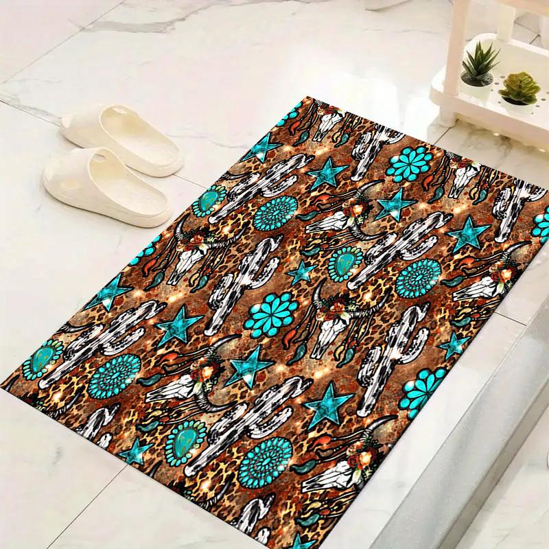 Western Carpet Rug for Living Room Bedroom Home Sofa Decoration,Kids play Non-slip Floor Mat