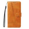 For iPhone 17 Pro Wallet Case T-Shape Lines Leather Phone Cover Stand