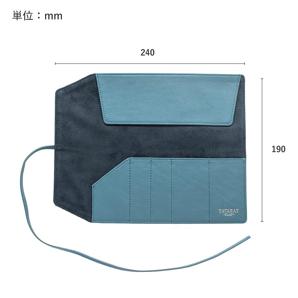 Карандаш Genuine Roll Pen Flat Series [Tabarat] Мужской чехол, кожа, унисекс, чехол, (Черный флот)