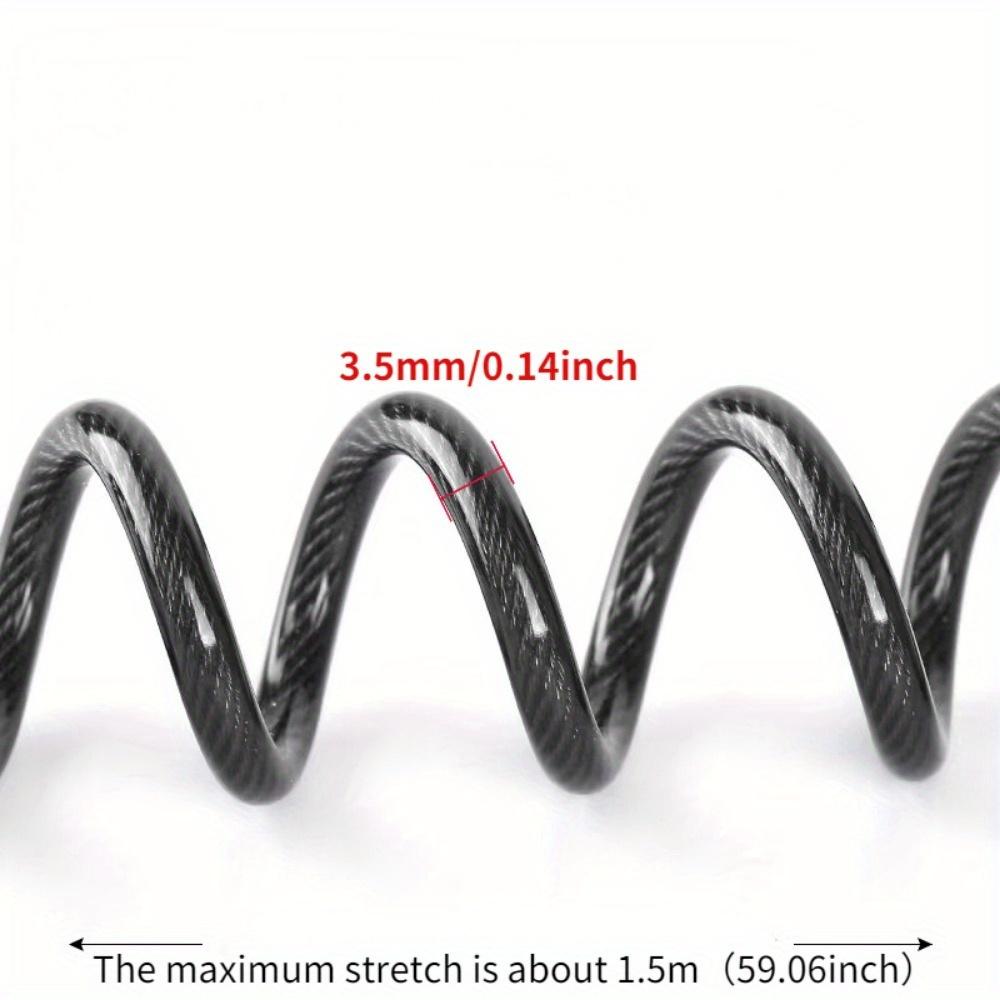 Тросовый замок для шлема Мотоцикл Велосипед Противоугонный замок для шлема Телескопический тросовый замок Кодовый тросовый замок Головка Комбинационный замок