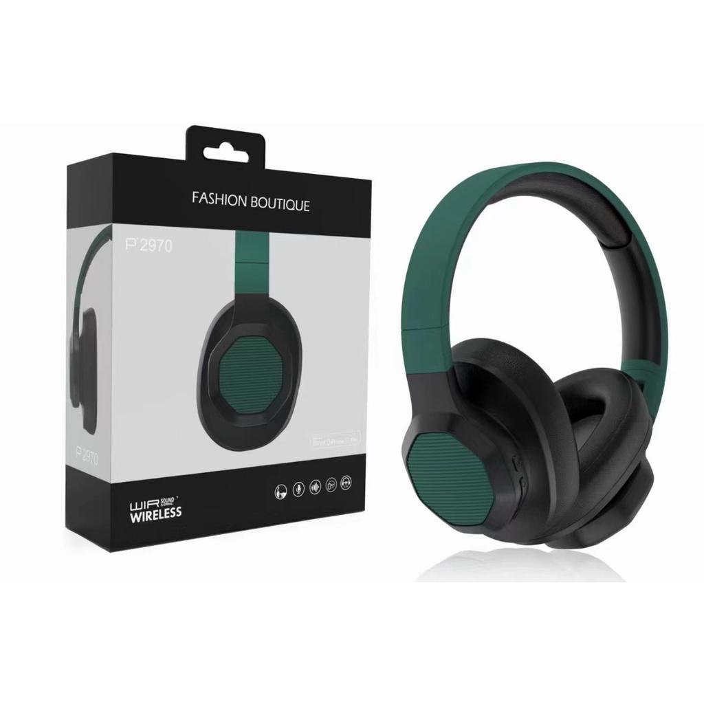 Беспроводные складные наушники P2970 с амбушюрами 3D, совместимые с Bluetooth