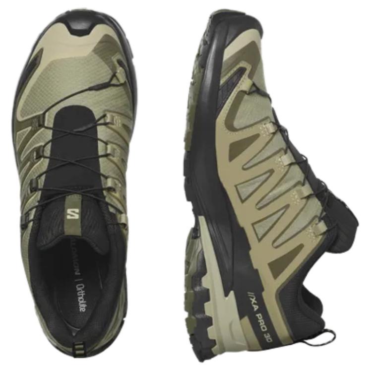 SALOMON XA Pro 3D V9 GORE-TEX Сушеная трава Черный Мужские кроссовки Зеленый Оливка-Ночь L47270400