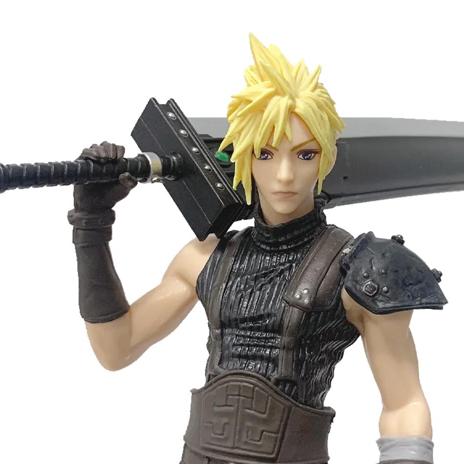 Best Anime Peripherals: Cloud Strife Standing Pose PVC Action Figure - Collectible Model Toy, Perfect Gift for Boys