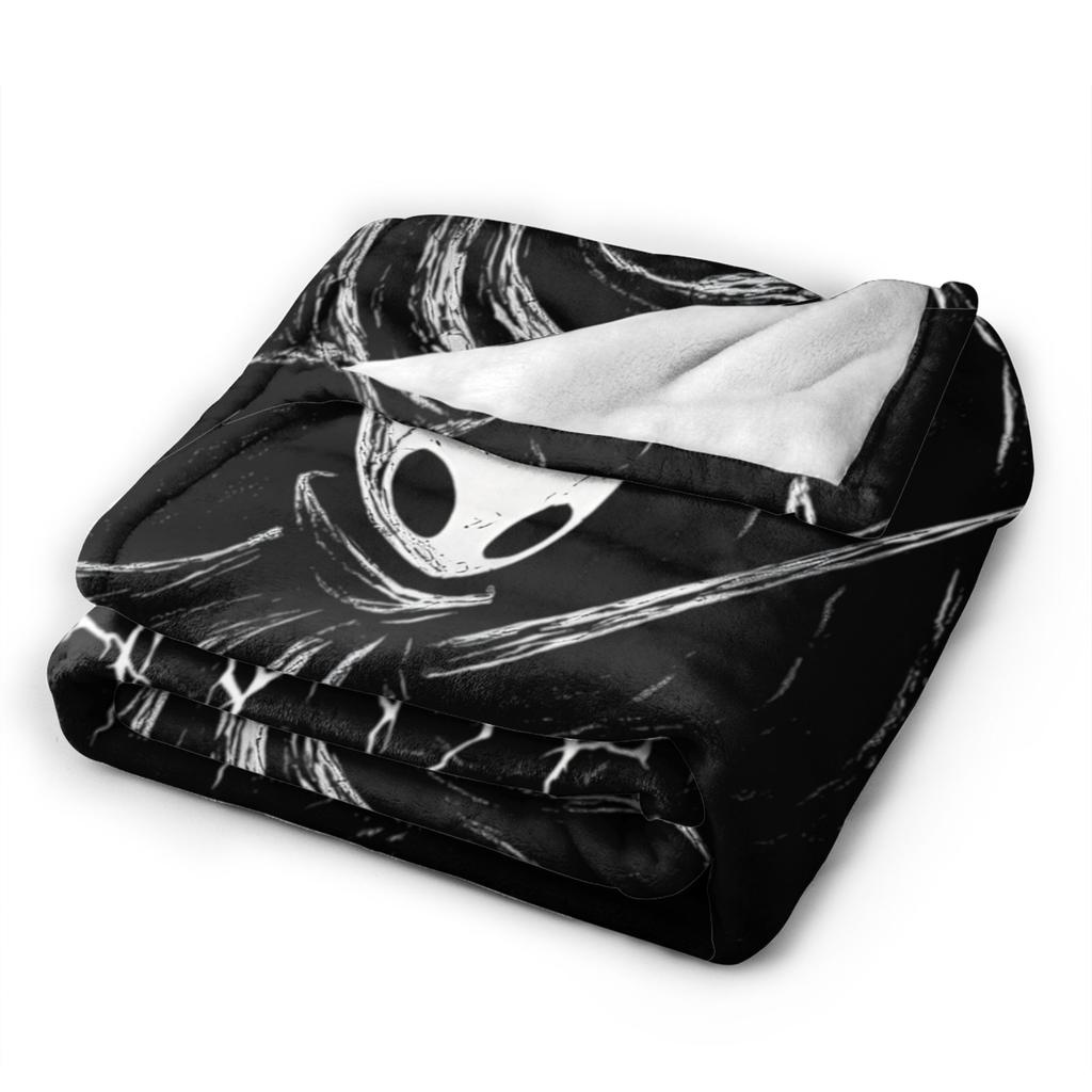Hollow Knight Silksong Dark Fantasy Velvet Throw Fashion Blankets Gothic for Home Knitted Fashion Blanket Car Super Soft Multi-function