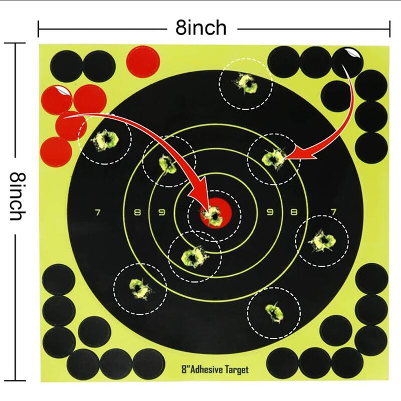 5/10Pcs Shooting Targets Reactive Splatter Adhesive Sticker Paper Gun Shoot Training