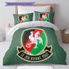 Glentoran Heart Bedding Quilt Set Quilt Cover Pillowcase Home Decoration Birthday Gift (1 * duvet cover + 2 * pillowcase, without core)