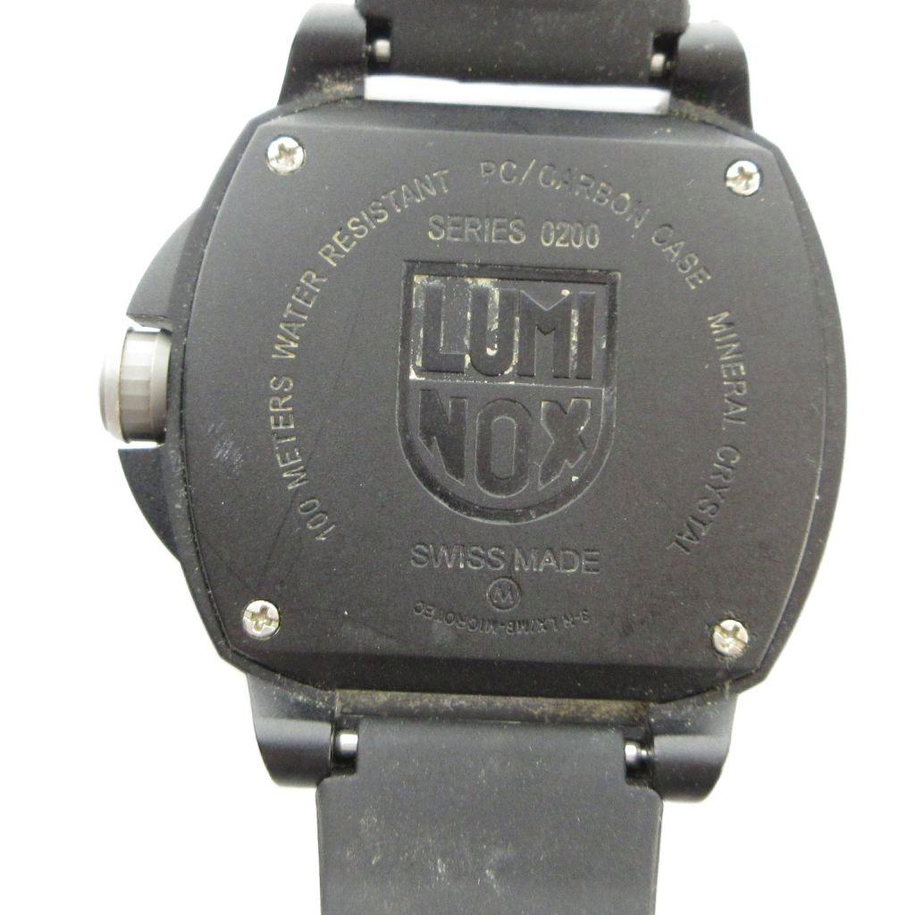 Б/у наручные часы Luminox серии SENTRY 0200 кварцевые с календарем, цвет корпуса - черный, артикул GY11 /MQ