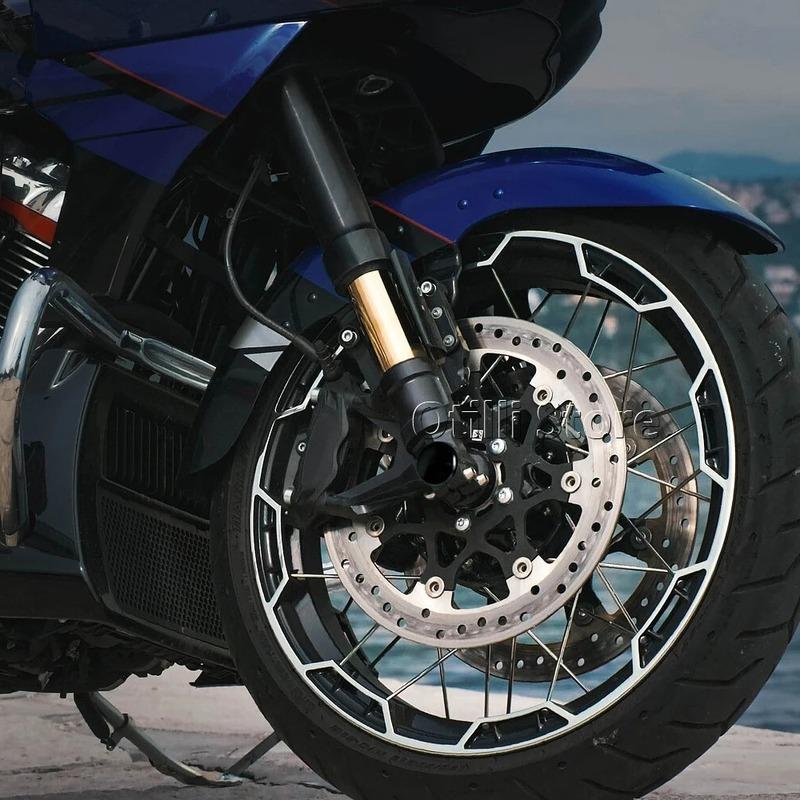 Motorcycle Front Axle Nut Cap Cover Wheel Hub Bolt Caps For CVO Street Glide FLHXSE Road Glide FLTRX FLTRXSE CVO Road Glide ST
