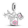 Медь Земля Самолет Глобус Путешествия Подвески Шармы Красивая Бусина Подходит для Оригинальных Браслетов Ожерелий Украшения Женские