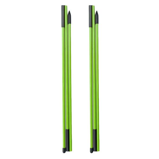 2 шт. Гольф-линейка для выравнивания 3-секционная складная помощь для прицеливания свинга и патта, индикатор направления, стекловолокно, палка для выравнивания гольфа, аксессуары для гольфа