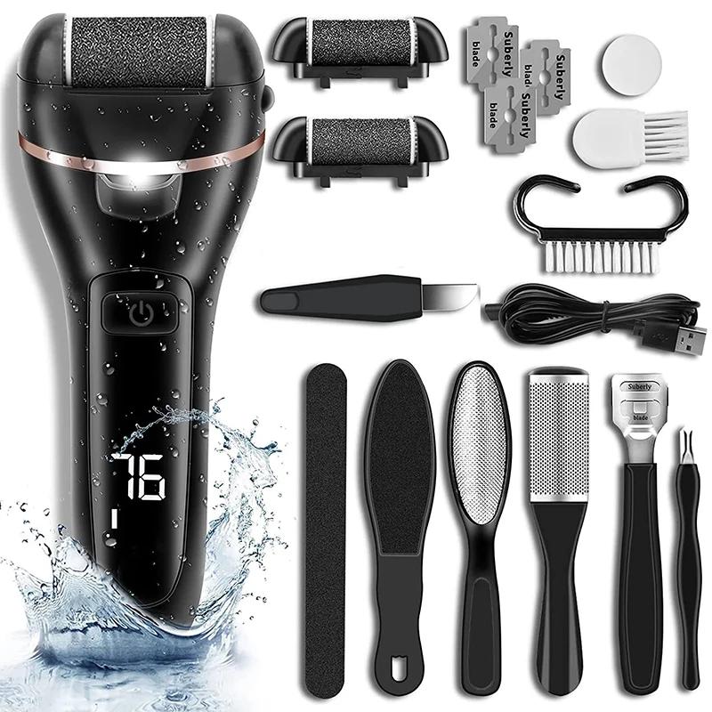 Электрическая пилка для ног Пилка для ног Многофункциональный инструмент для ремонта и ухода за ногами Портативный инструмент для отшелушивания и шлифовки ног